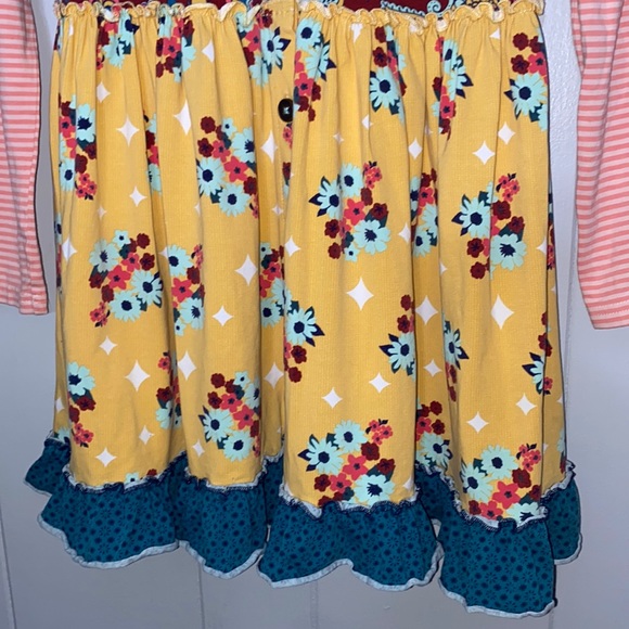 Matilda Jane Annika Girl’s Long Sleeve Twirl Floral Ruffle Dress Size 10 - Picture 3 of 14